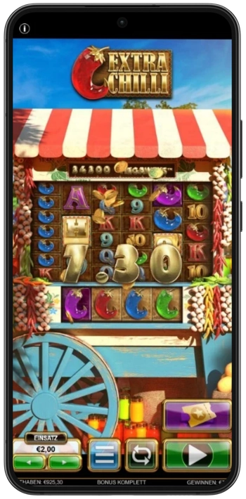 Großer Gewinn im Extra Chilli Slot